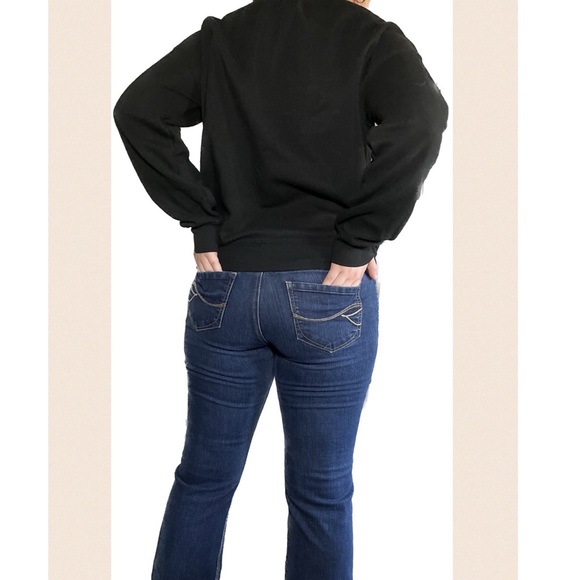 Basic Super Soft Black Sweatshirt, well worn - Picture 2 of 4